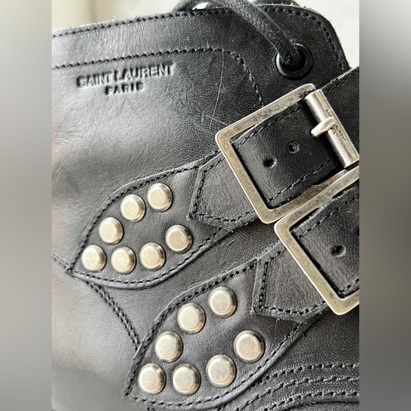 Saint Laurent Ranger Studded Ankle Boots - Picture 4 of 9
